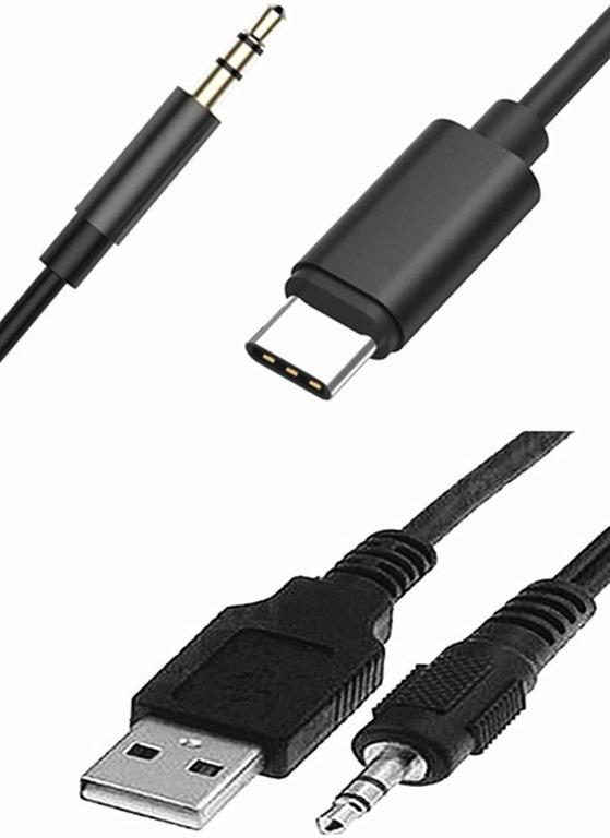 LeEco Le S3/2 Pro for Select Models BMW Mini Cooper Audi VW Mercedes Kia Hyundai Toyota Honda Motorola Moto Z Compatible with Huawei Car Type C 3.5mm Aux Cable USB C Music Audio Charger Adapter