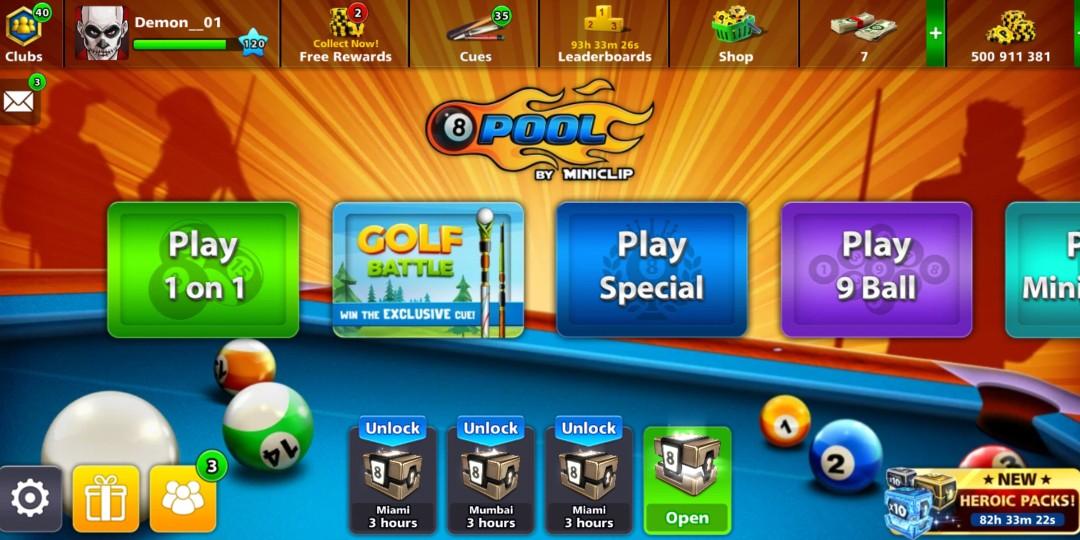 Cheap 8 Ball Pool Legendary Account Toys Games Video Gaming Video Games On Carousell