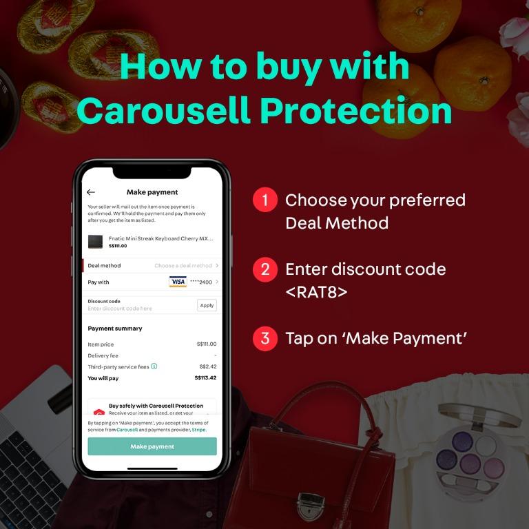 CNY Special! Take $8 off your first Carousell Protection purchase ...