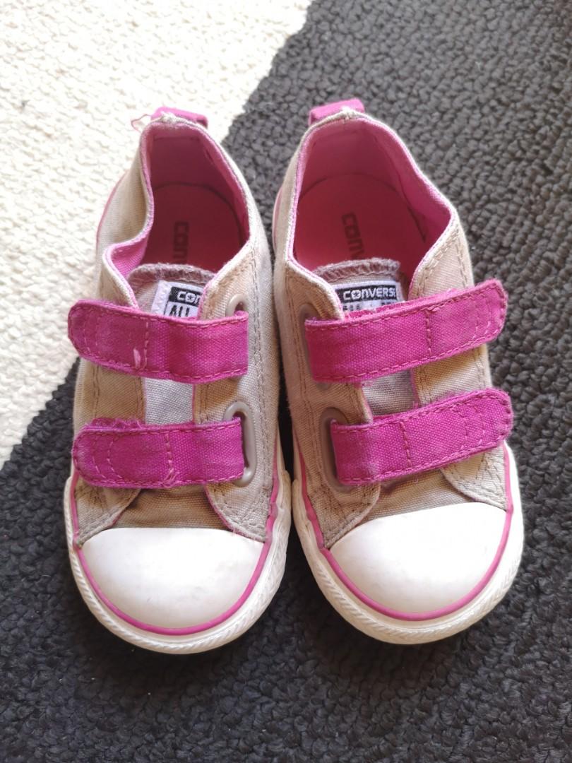 baby velcro converse