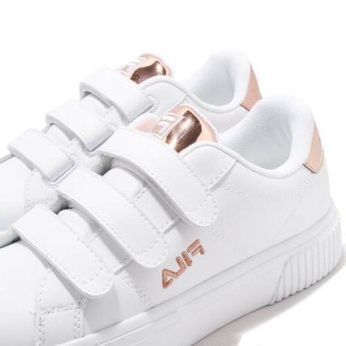 Fila 5C601S800 White Rose Gold Strap Women Running Walking Casual Shoes Sneakers