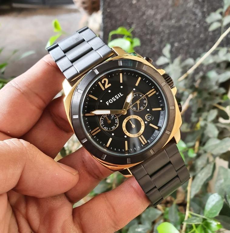 Fossil BQ2196 Privateer Sport Chronograph Black Stainless Steel Watch