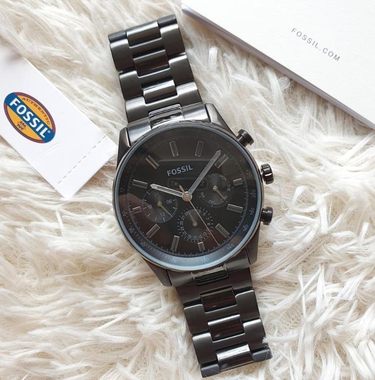 Fossil BQ2448 Sullivan Multifunction Black Stainless Steel Watch