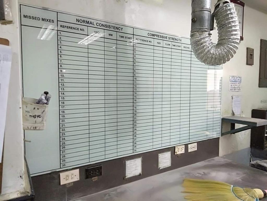 glass board any color glass panel partition glass calendar board glass ...