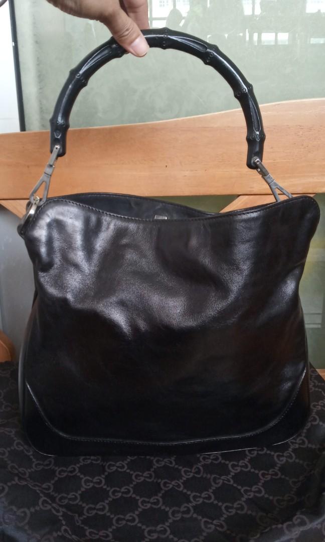 gucci bamboo hobo bag