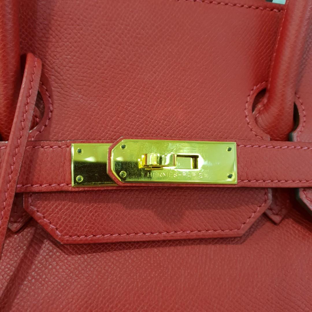 Hermès Birkin 35 Rouge Casaque - Epsom Leather GHW