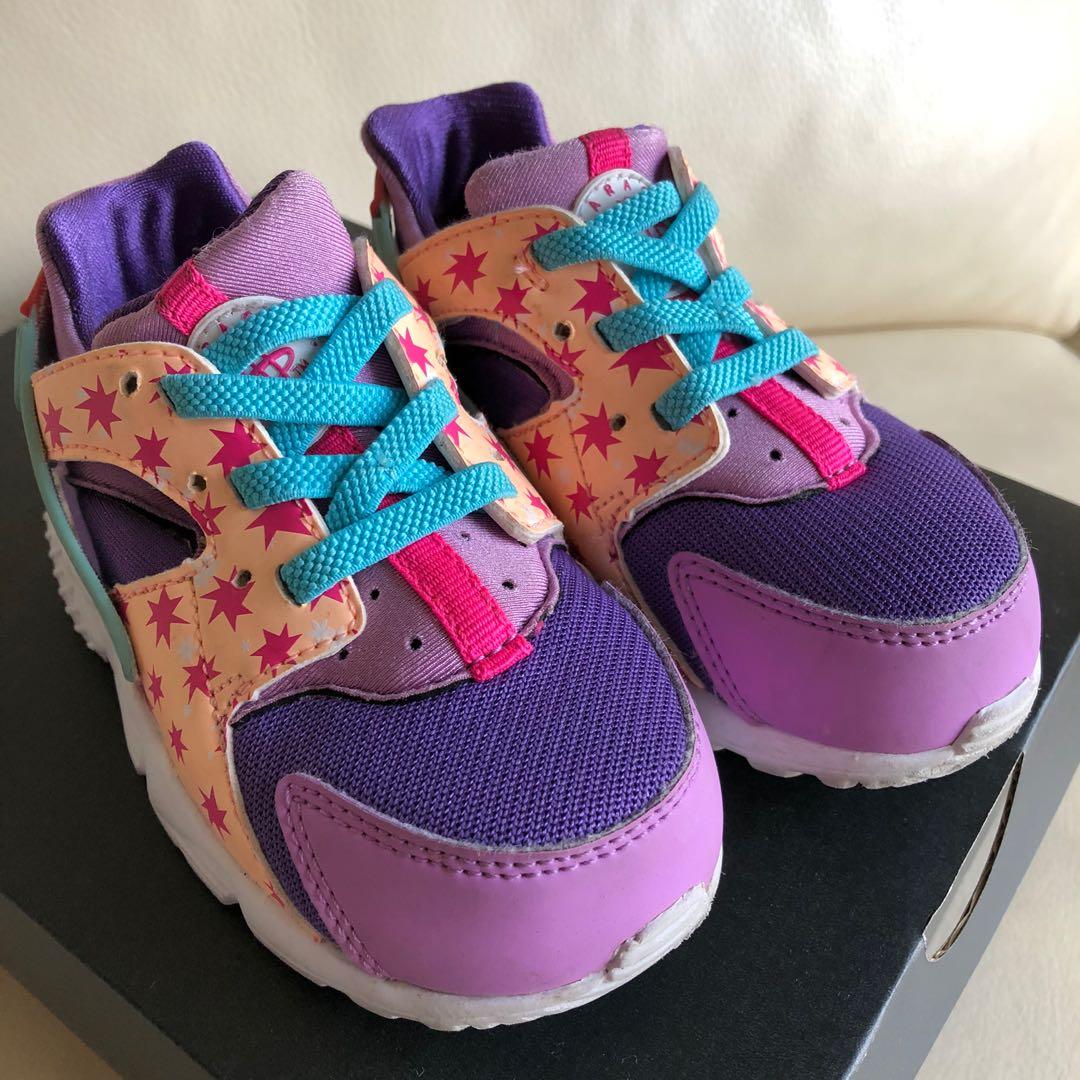 Nike huarache free kids purple clearance