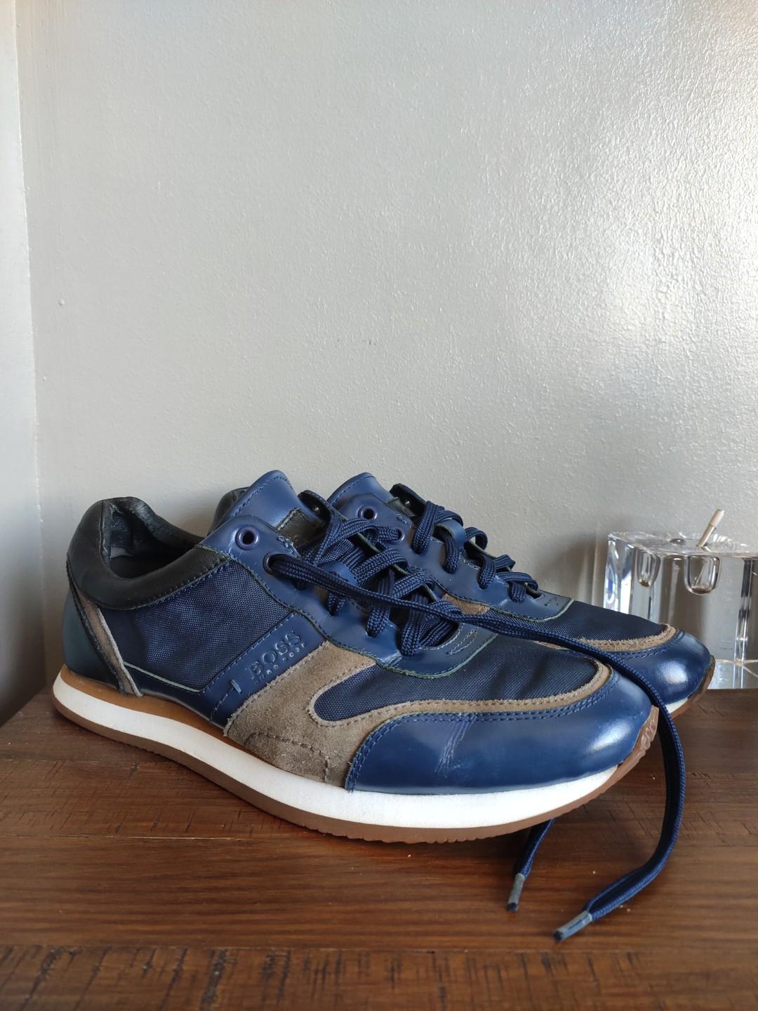 hugo boss blue sneakers