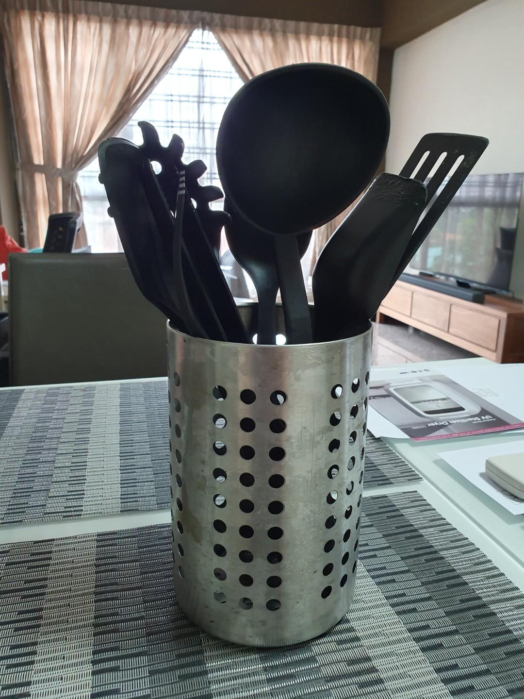 Ikea Kitchen Utensils with Rack, Furniture & Home Living, Bathroom