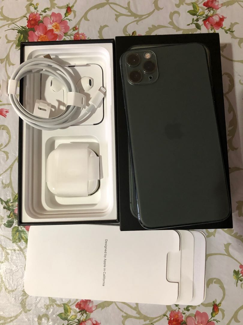 Iphone 11 Pro Max 256gb Green Malaysia Set Mobile Phones Tablets Iphone Iphone 11 Series On Carousell