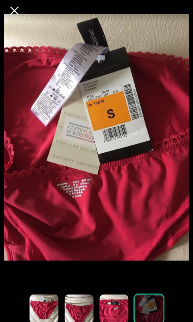 Armani Lingerie Underwear (Small Size), Women's Fashion, Clothes