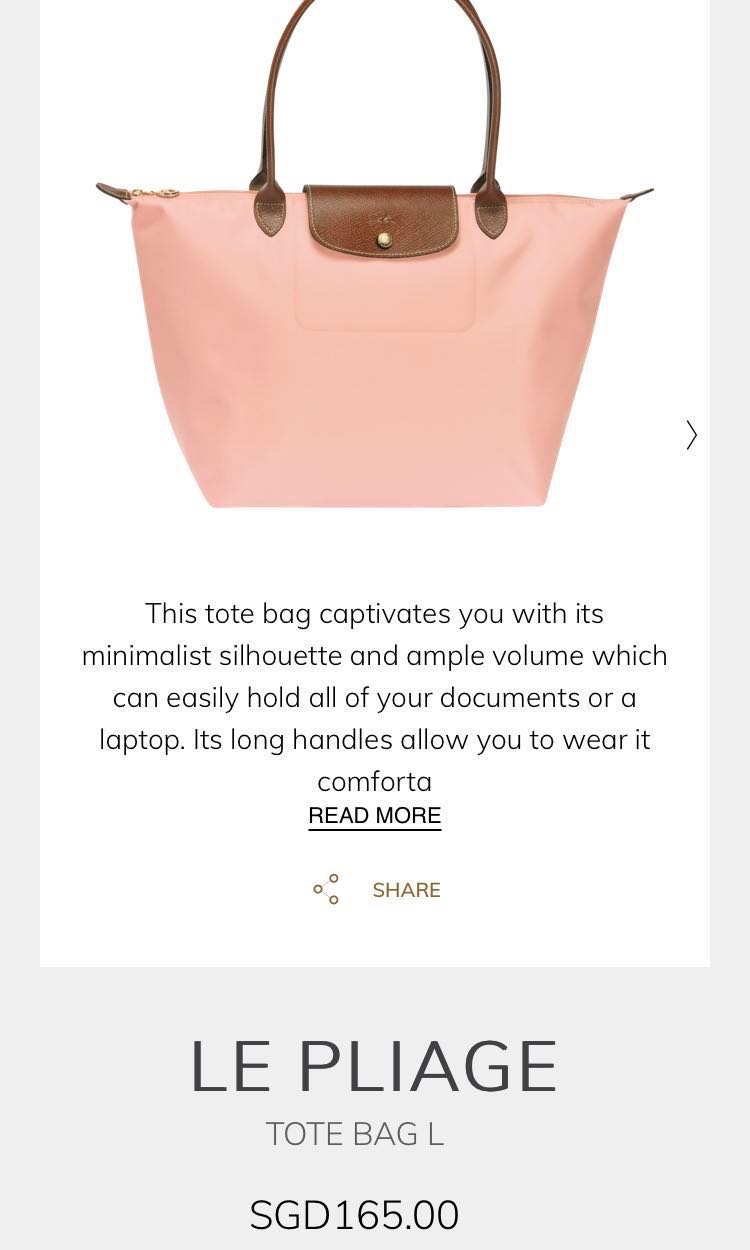 longchamp le pliage pinky