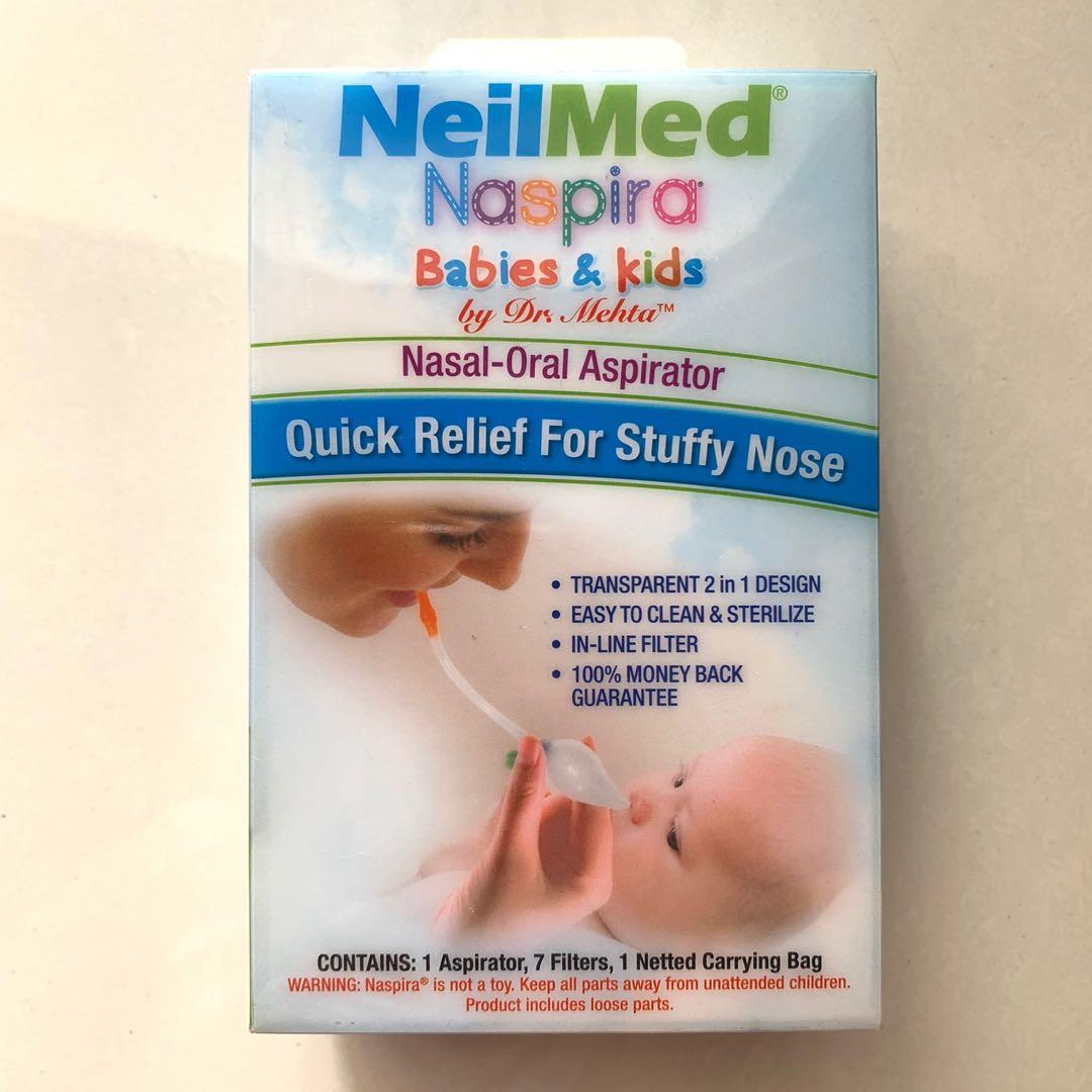 NeilMed Naspira Oral Suction Aspirator for Baby Nose Suction NEW/SEALED in Box 