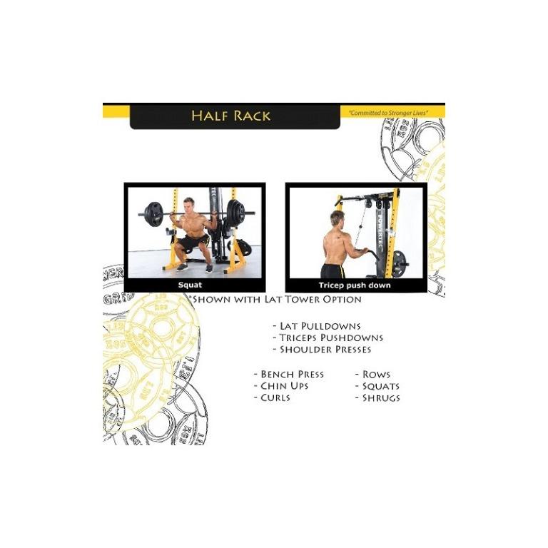 POWERTEC HALF RACK (Self Assembly), Sports Equipment, Exercise ...