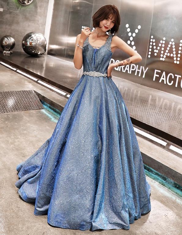 Purple and shop silver prom dress