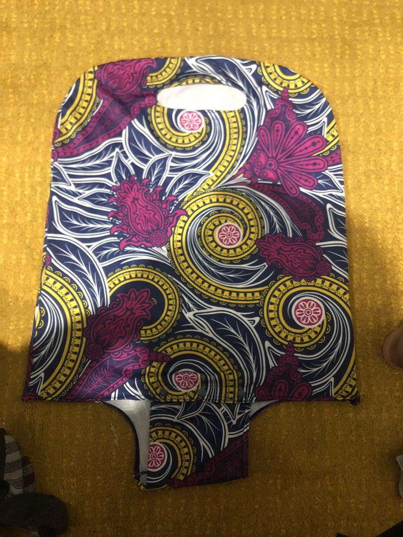 Pretty Pink Luggage Cover, Hobbies & Toys, Travel, Travel Essentials