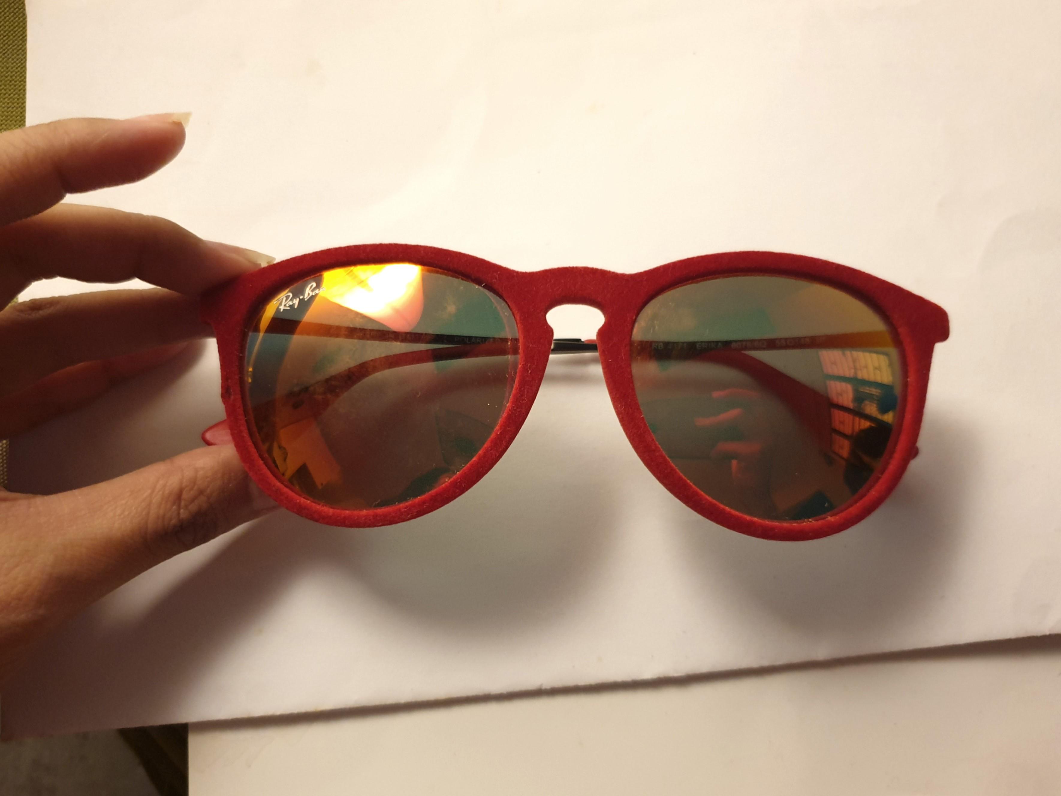 Ray-ban Erika RB4171 Velvet Red Polarized Sunglasses, Women's Fashion,  Watches & Accessories, Sunglasses & Eyewear on Carousell