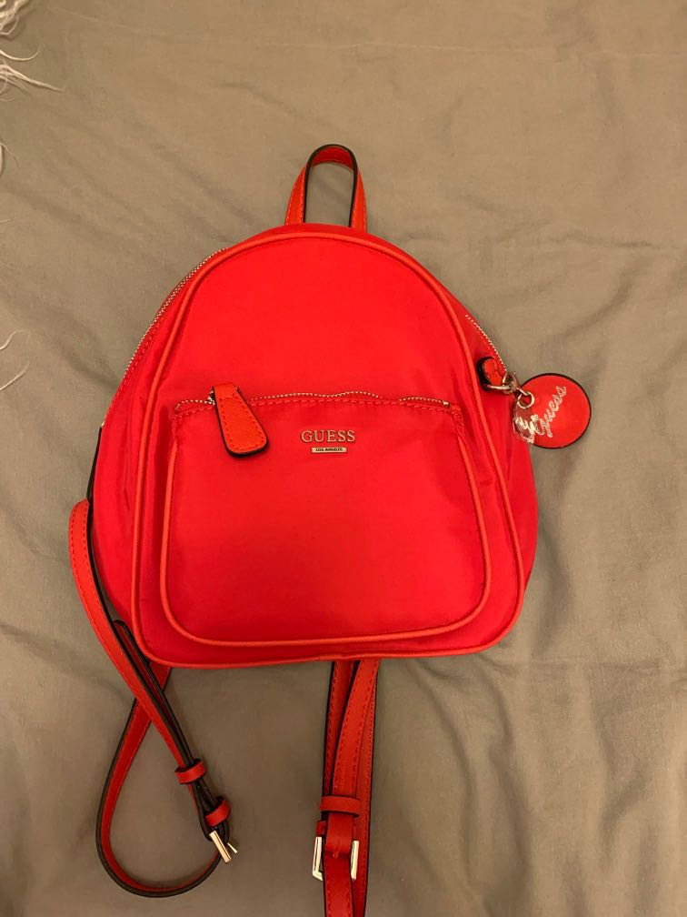 Guess red mini backpack clearance