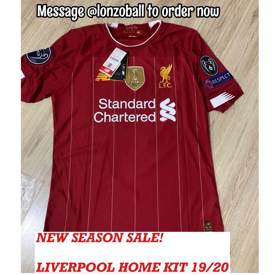 Sale Liverpool Home Kit 19 20 Liverpool Jersey 19 20 Liverpool Jersey Liverpool Home Jersey Sale Sports Sports Apparel On Carousell