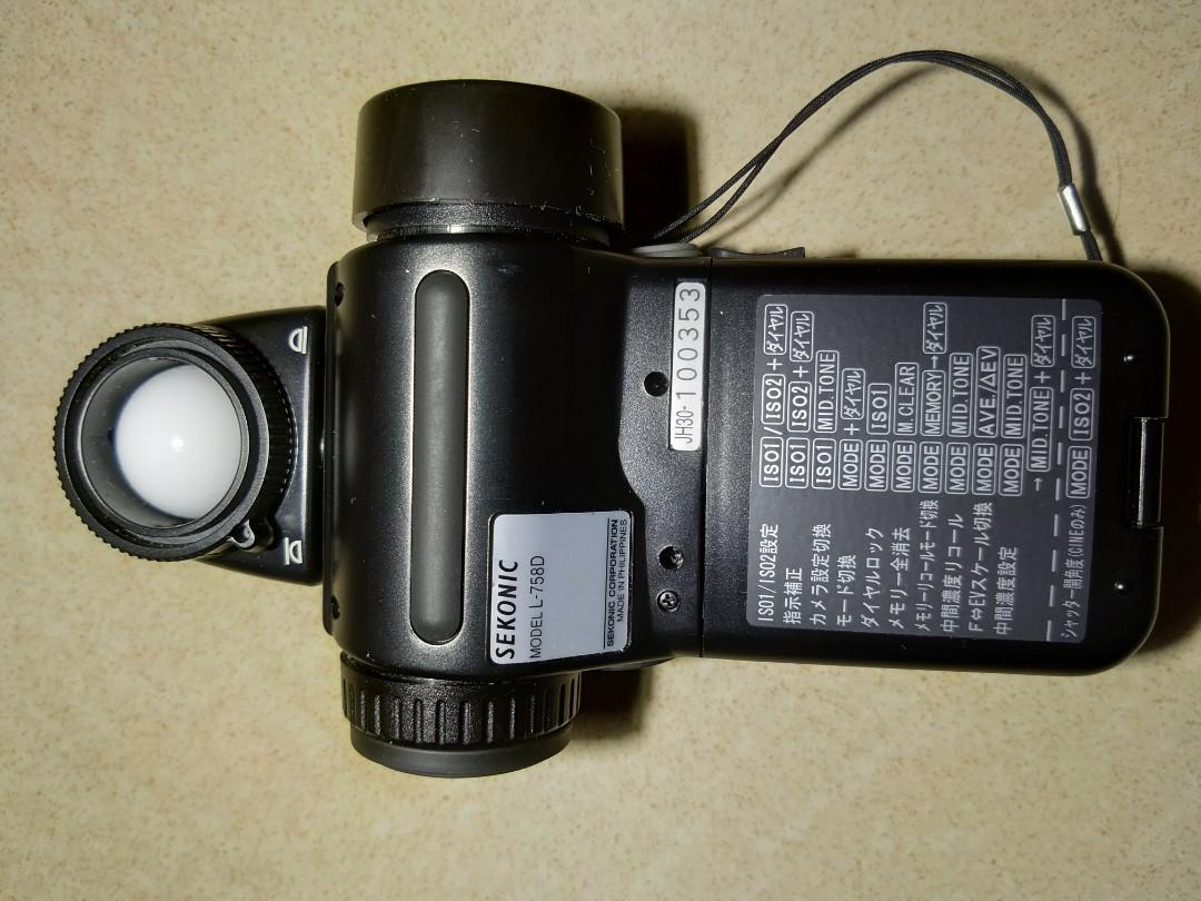 Sekonic L-758D DigitalMaster Light Meter, 攝影器材, 攝影配件, 燈光