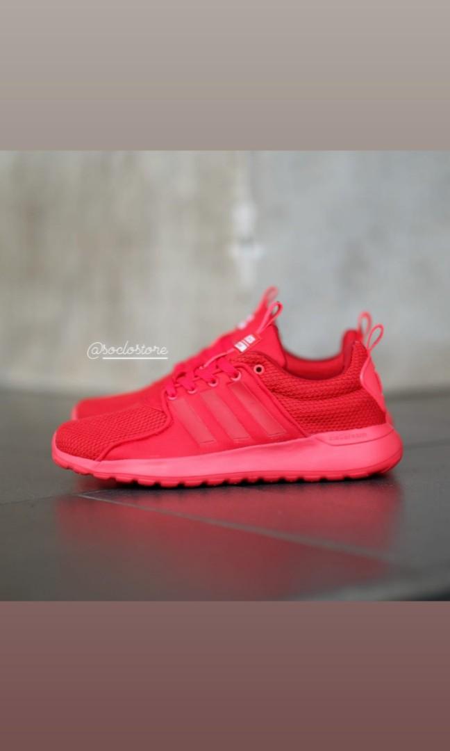 SEPATU ADIDAS CLOUDFOAM CF LITE RACER FULL RED ORIGINAL Fesyen Pria Sepatu Sneakers di Carousell