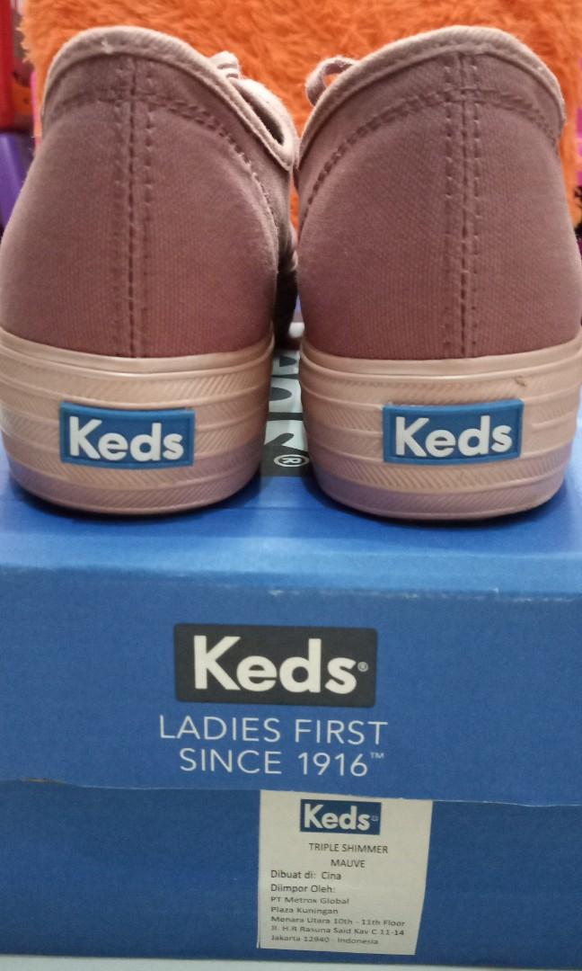 Keds triple shimmer mauve discount
