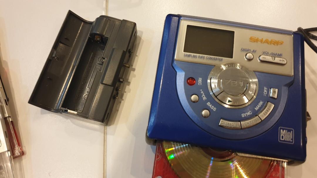 Sharp MD MS 721 H Portable Mini Disc recorder and Player, Audio