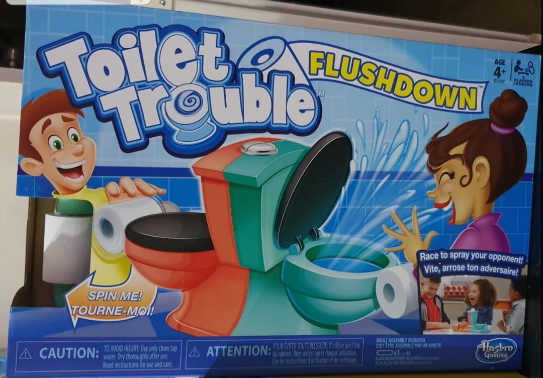 Toilet Trouble Flush Down Showdown Hasbro Gaming Family Games Toys Games Others On Carousell
