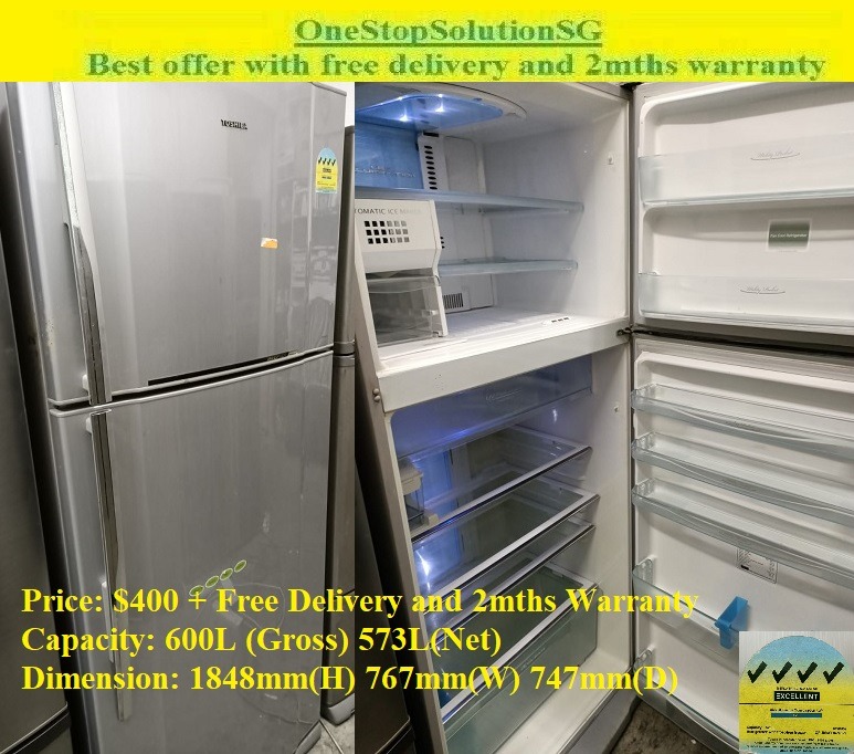 Toshiba top 600l fridge