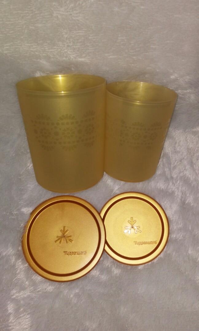 Tupperware Small Mosaic Canister Set Kitchen Appliances Di