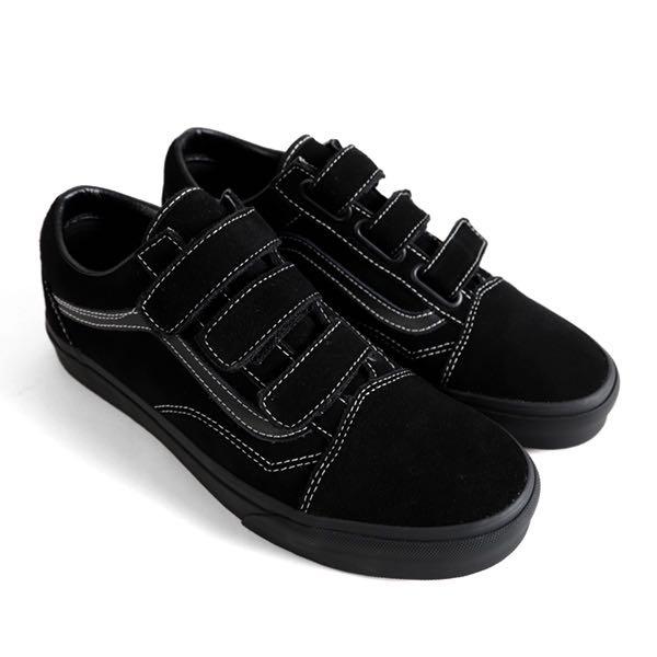 black velcro sports shoes