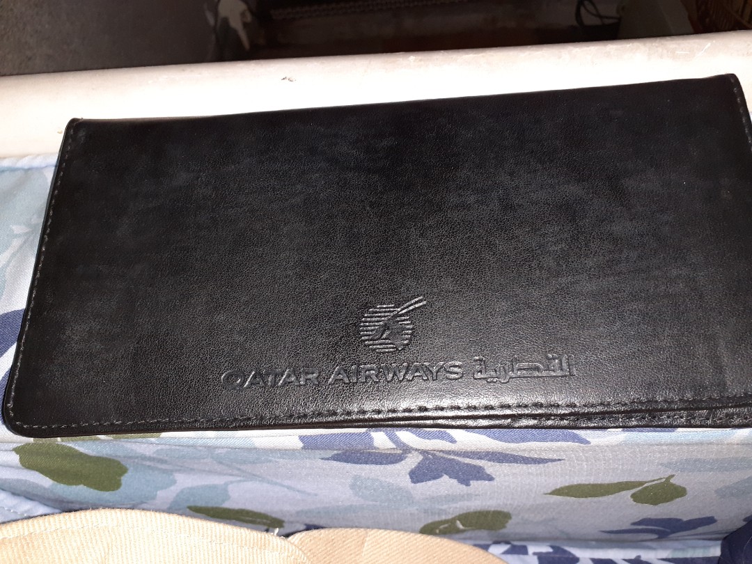 Vintage Qatar Airways wallet, Men's Fashion, Watches & Accessories
