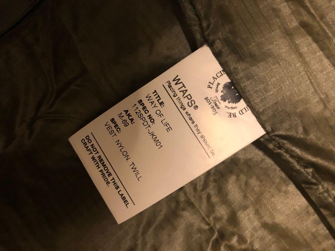 Wtaps 11aw M69 vest olive size S, 男裝, 外套及戶外衣服- Carousell