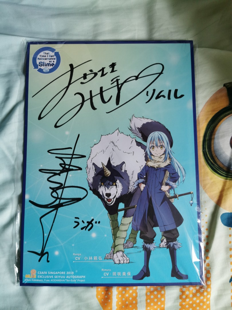 Wts That Time I Got Reincarnated As A Slime Sign By Both Voice Actor And Actress Afa Event Exclusive Entertainment J Pop On Carousell Rie kugimiya and ryoko shiraishi appear in sakura wars (2019) as margarethe and komachi oba, respectively.
