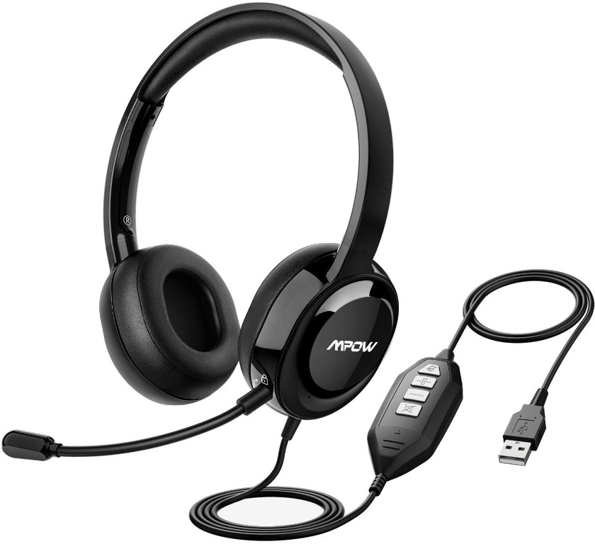 over the ear usb headset with microphone