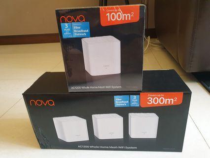 4 x Nova Tenda MW3 Ac1200 wifi mesh (3 used & 1 new)