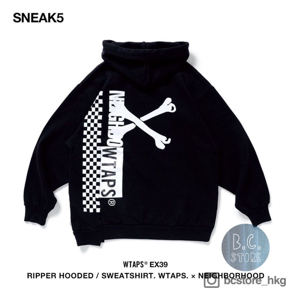 現貨WTAPS NEIGHBORHOOD RIPPER HOODED SWEATSHIRT 20元旦限定, 女裝