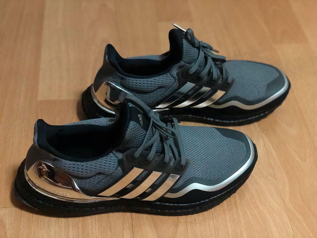 ultra boost black silver metallic