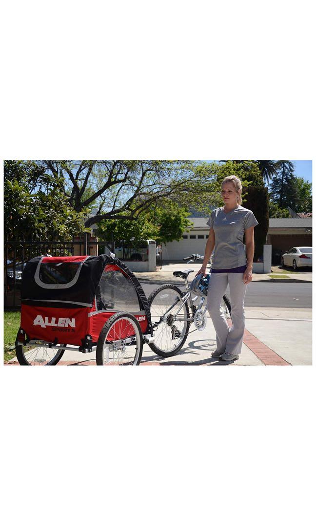 Allen Sports Premium Aluminum Child Bicycle Trailer and Stroller