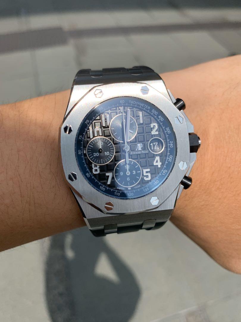 Audemars piguet offshore chronograph Batman 26470ST - Carr Watches