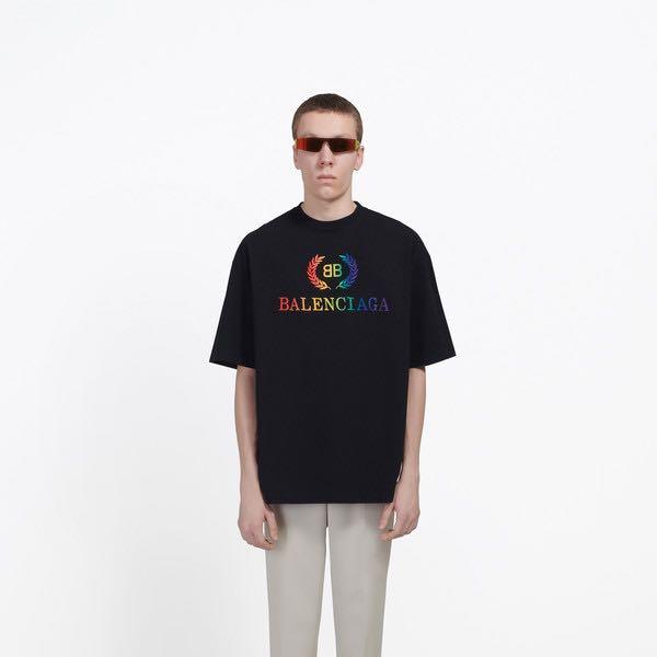 Balenciaga sales shirt rainbow