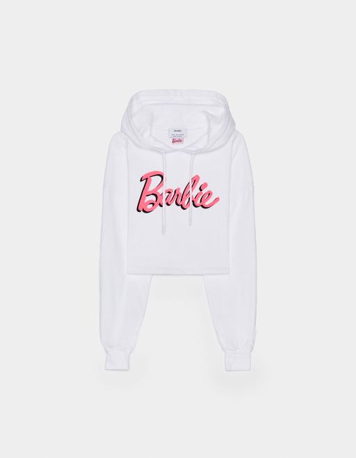 Barbie crop hoodie clearance