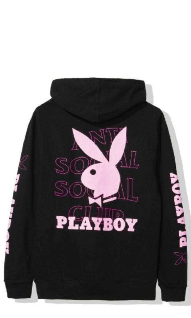 BNWT ASSC Playboy Black Hoodie Sweater Luxury Apparel on Carousell