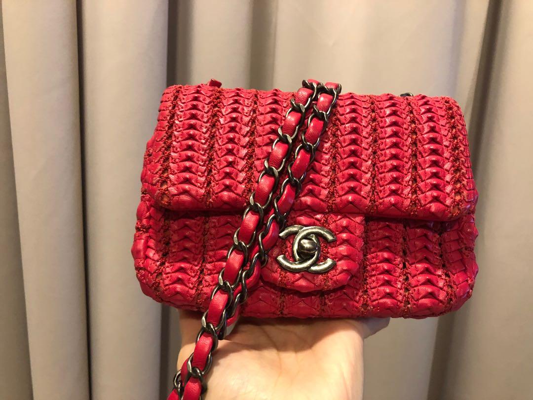 chanel mini crochet flap bag, Luxury, Bags & Wallets on Carousell