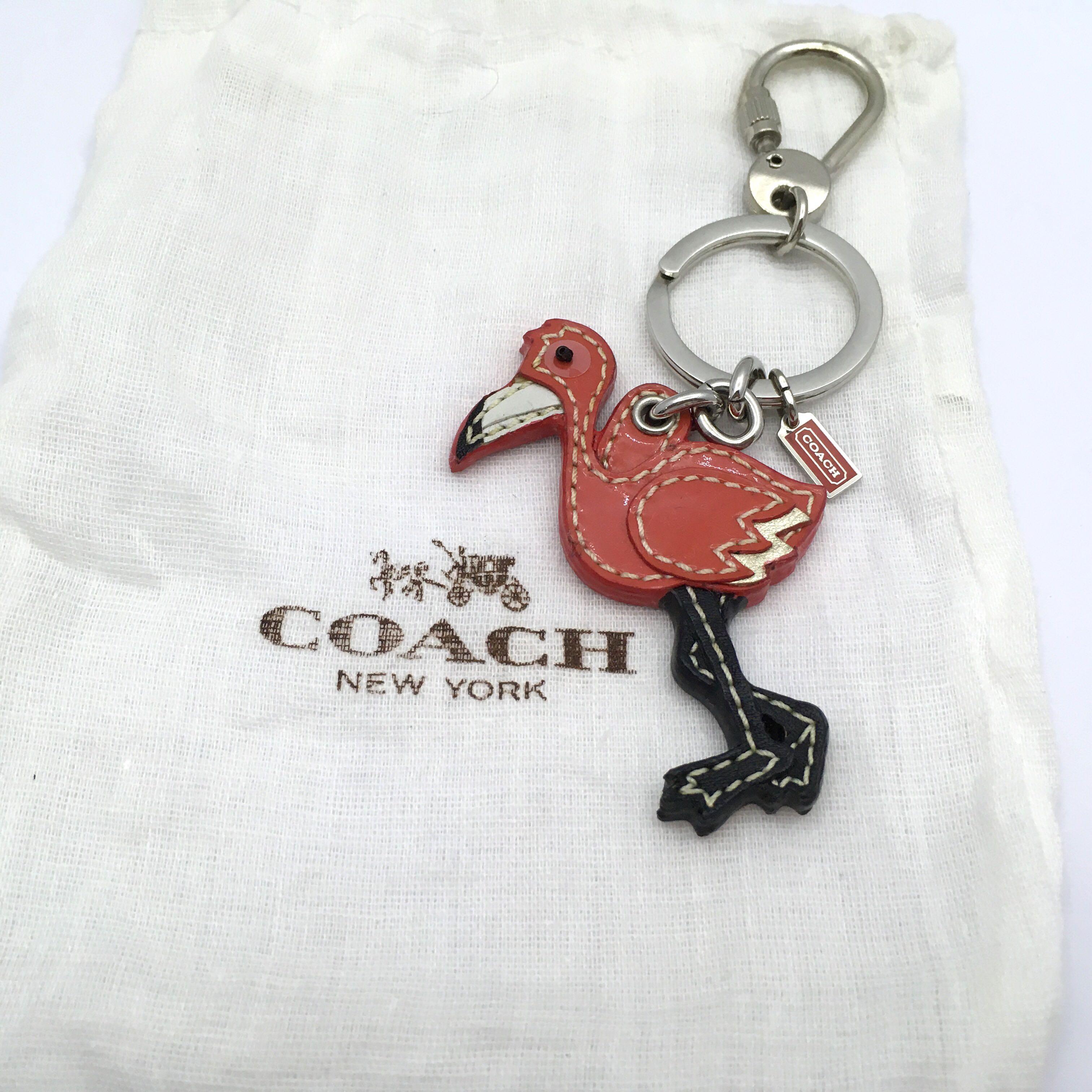 Coach flamingo keychain hotsell
