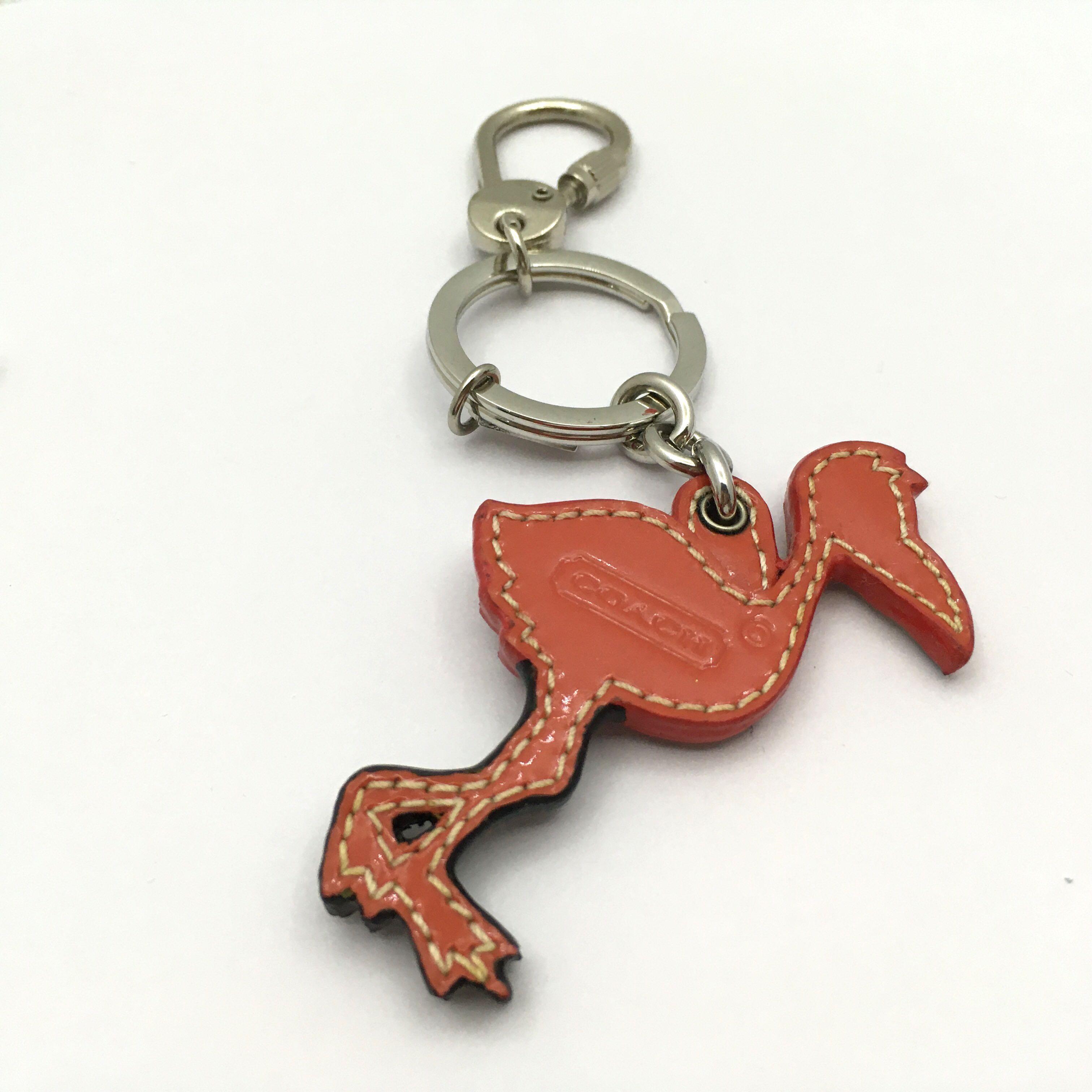 Discounted Coach Flamingo Keychain 207000602 Women s Fashion Watches Accessories Other Accessories on Carousell