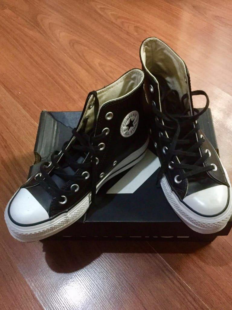 clean leather platform chuck taylor