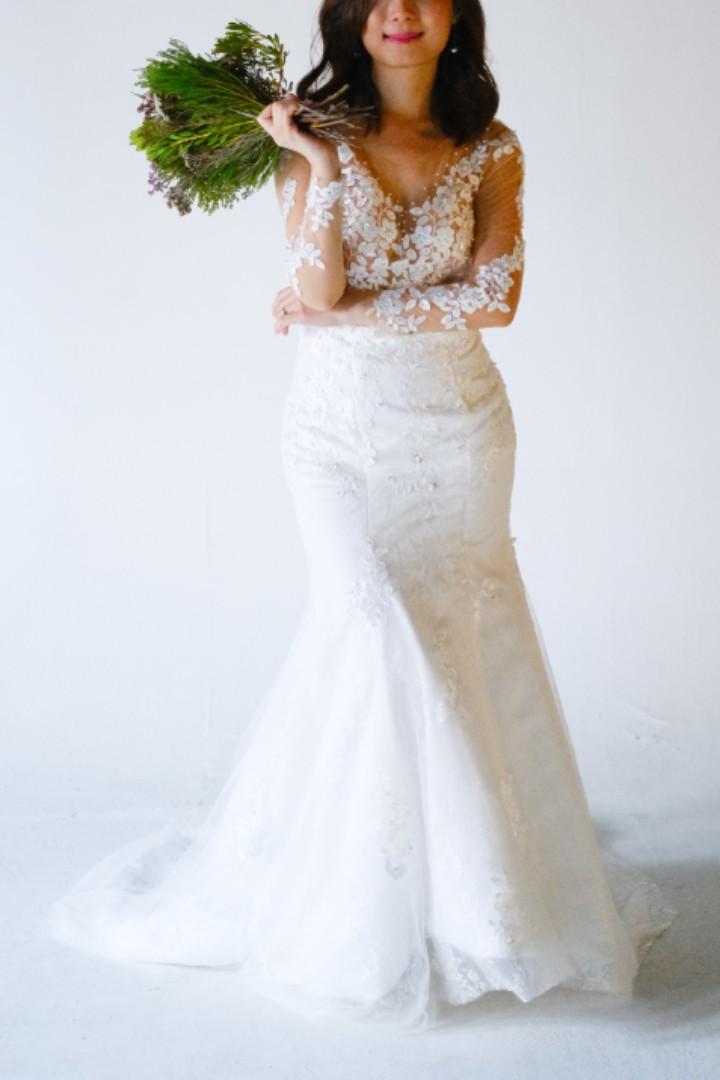 Custom Made Wedding Gown, Women's Fashion, Dresses & Sets, Evening