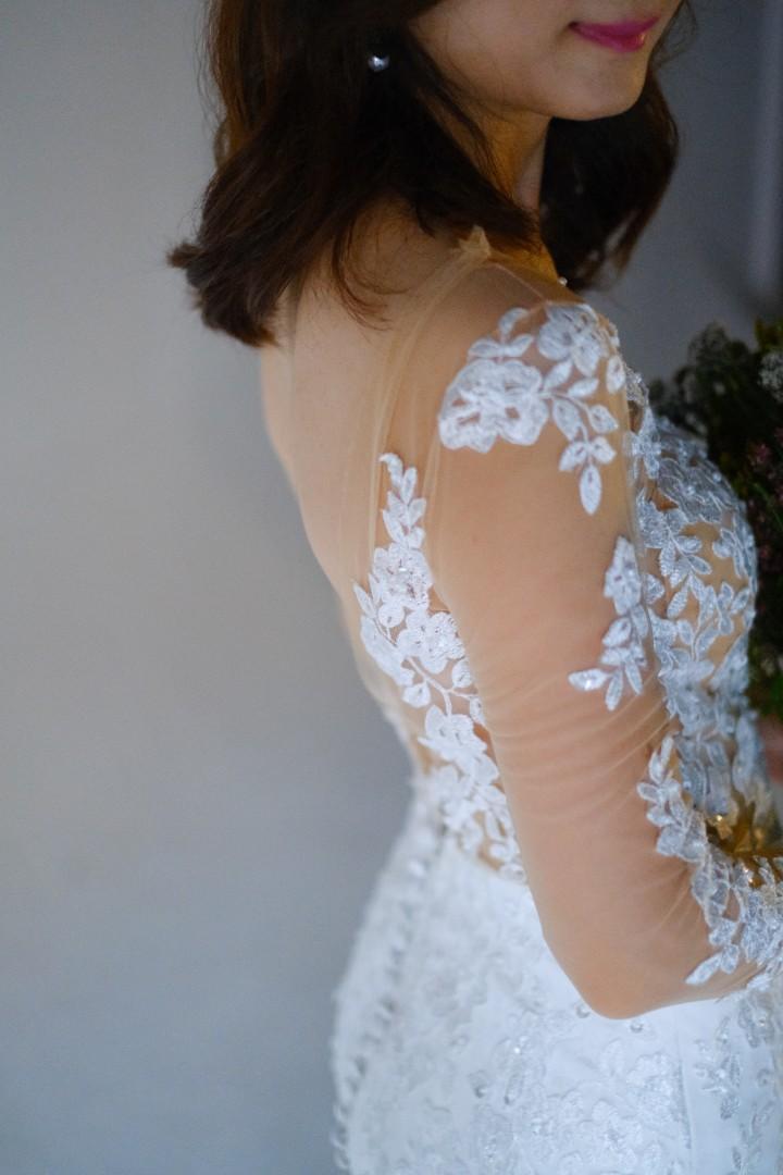 Custom Made Wedding Gown, Women's Fashion, Dresses & Sets, Evening