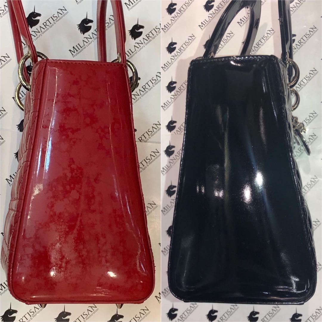 Dior Lady Dior Patent Bag Color Change Luxury Bags Wallets Handbags On Carousell